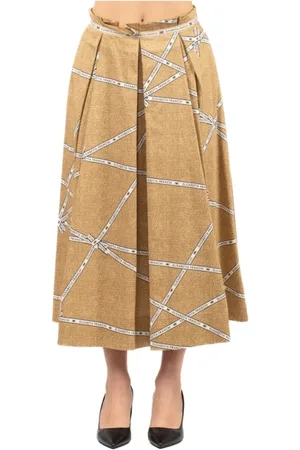 Elisabetta Franchi Dame, Skjørt, Gul, S