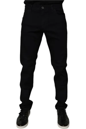 Dolce & Gabbana Herre, Jeans, Svart, L