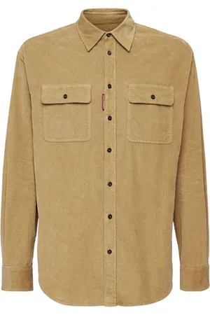 Dsquared2 Herre, Skjorter, Brun, XL