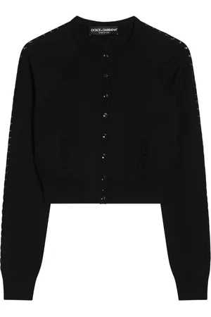 Dolce & Gabbana Dame, Strikkevarer, Svart, S