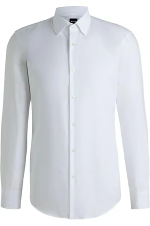 HUGO BOSS Herre, Skjorter, Hvit, 3XL