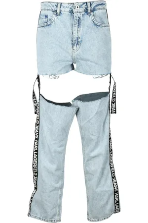 Karl Lagerfeld Dame, Jeans, Blå, W26