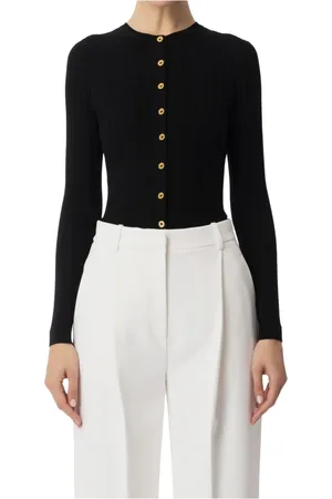 Elisabetta Franchi Dame, Strikkevarer, Svart, L
