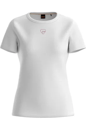 HUGO BOSS Dame, Topper, Hvit, S