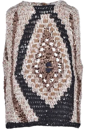 Brunello Cucinelli Dame, Strikkevarer, Flerfarget, M
