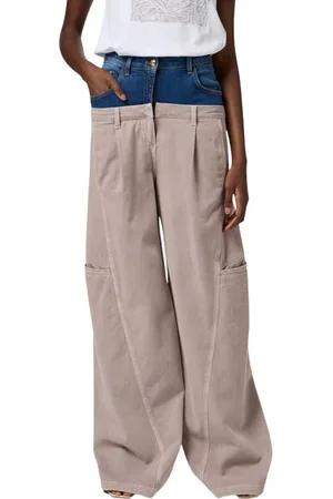 Elisabetta Franchi Dame, Jeans, Grå, W27