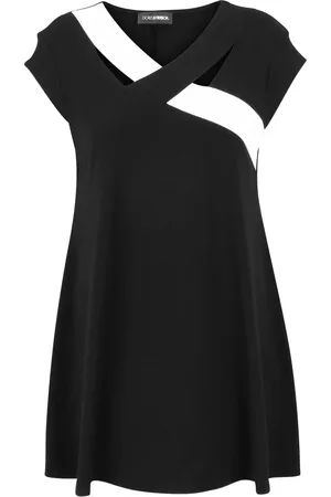 DORIS S Dame, Bluser & Skjorter, Svart, 2XL