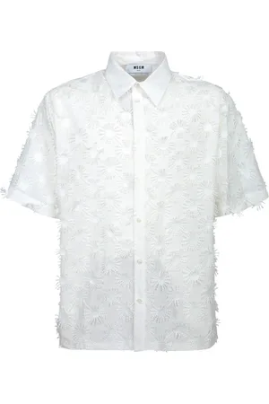 Msgm Herre, Skjorter, Hvit, L