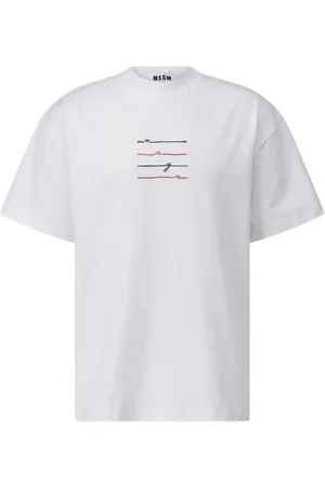 Msgm Herre, Topper, Hvit, M