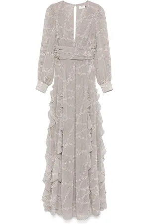 Elisabetta Franchi Dame, Kjoler, Grå, S