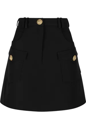 Balmain Dame, Skjørt, Svart, XS