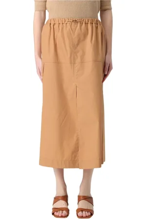 Twin-Set Dame, Skjørt, Brun, XS