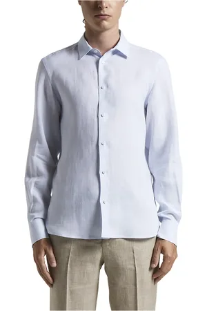 PESERICO SIGN Herre, Skjorter, Blå, 2XL