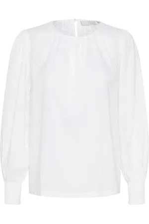 Kaffe Dame, Bluser & Skjorter, Hvit, M