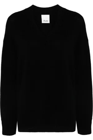 Allude Dame, Strikkevarer, Svart, S