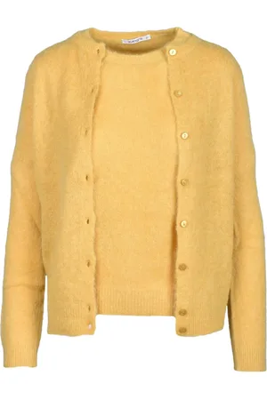 KANGRA CASHMERE Dame, Strikkevarer, Gul, M