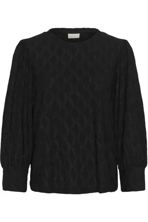 Kaffe Dame, Bluser & Skjorter, Svart, 2XL