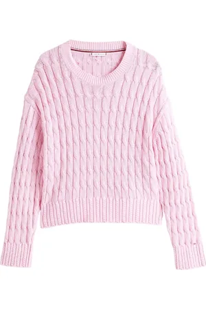 Tommy Hilfiger Dame, Strikkevarer, Rosa, L
