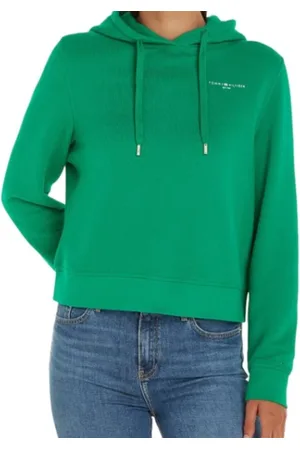 Tommy Hilfiger Dame, Gensere & Hettegensere, Grønn, XL