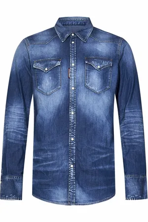 Dsquared2 Herre, Skjorter, Blå, S