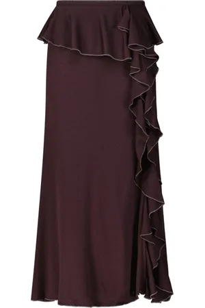 ULLA JOHNSON Dame, Skjørt, Lilla, XS