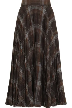 Balenciaga Dame, Skjørt, Brun, 2XS