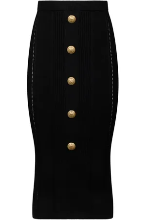 Balmain Dame, Skjørt, Svart, M