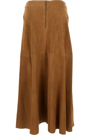 arma leder Dame, Skjørt, Brun, S