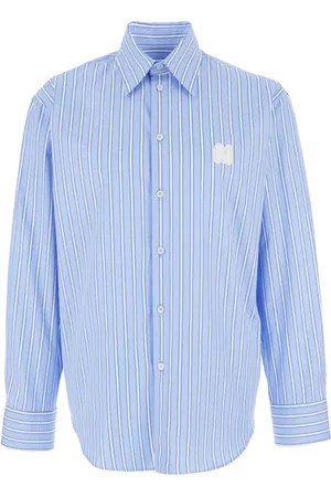 Msgm Herre, Skjorter, Blå, L