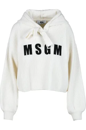Msgm Dame, Gensere & Hettegensere, Hvit, M