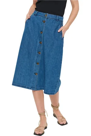 Saint Tropez Dame, Skjørt, Blå, XL
