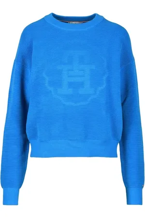 Tommy Hilfiger Dame, Strikkevarer, Blå, S