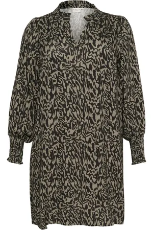 Kaffe Dame, Kjoler, Svart, 3XL
