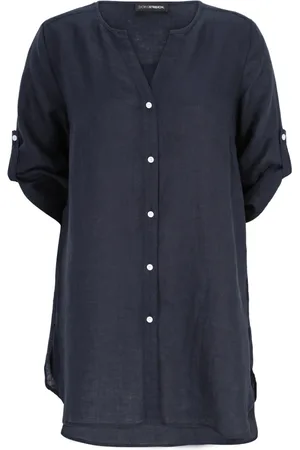 DORIS S Dame, Bluser & Skjorter, Blå, 3XL