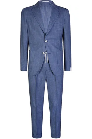 ELEVENTY Herre, Dress, Blå, S