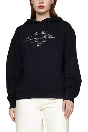 Tommy Hilfiger Dame, Gensere & Hettegensere, Blå, XL