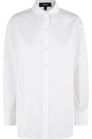 THEORY Dame, Bluser & Skjorter, Hvit, L