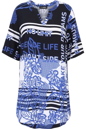 DORIS S Dame, Bluser & Skjorter, Blå, 3XL