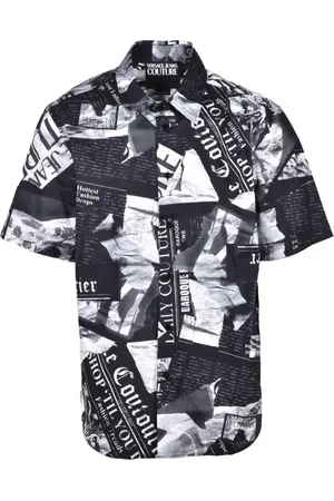 VERSACE Herre, Skjorter, Svart, S