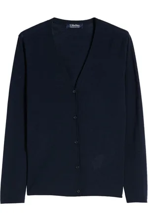 Max Mara Dame, Strikkevarer, Blå, L