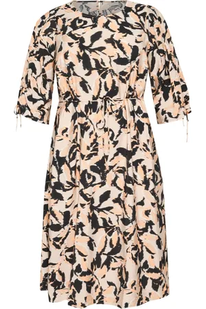 Kaffe Dame, Kjoler, Flerfarget, 4XL