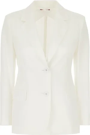 Max Mara Dame, Jakker, Hvit, 2XS
