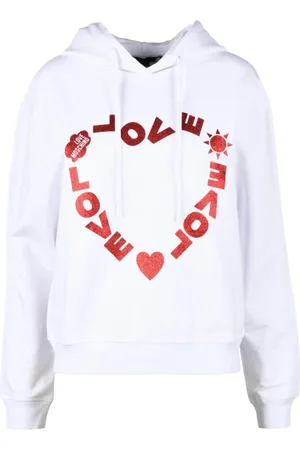 Moschino Dame, Gensere & Hettegensere, Hvit, S