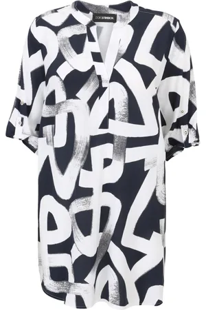 DORIS S Dame, Bluser & Skjorter, Svart, 3XL