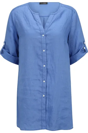 DORIS S Dame, Bluser & Skjorter, Blå, 3XL