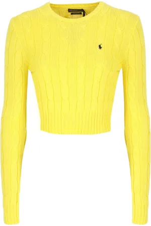 Ralph Lauren Dame, Strikkevarer, Gul, S