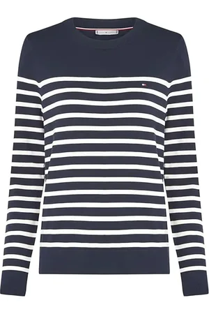 Tommy Hilfiger Dame, Strikkevarer, Flerfarget, XL