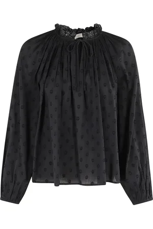 ULLA JOHNSON Dame, Bluser & Skjorter, Svart, XS