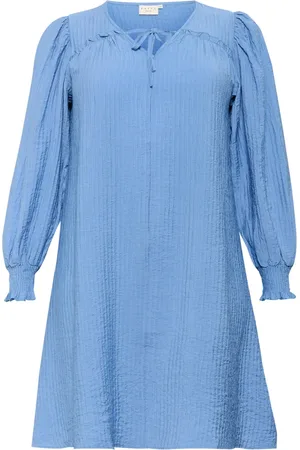 Kaffe Dame, Kjoler, Blå, 3XL