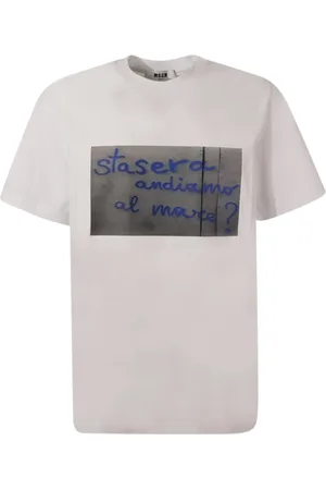 Msgm Herre, Topper, Hvit, XS